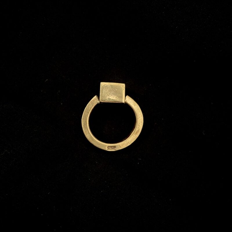 Anel Cubo em Bronze
